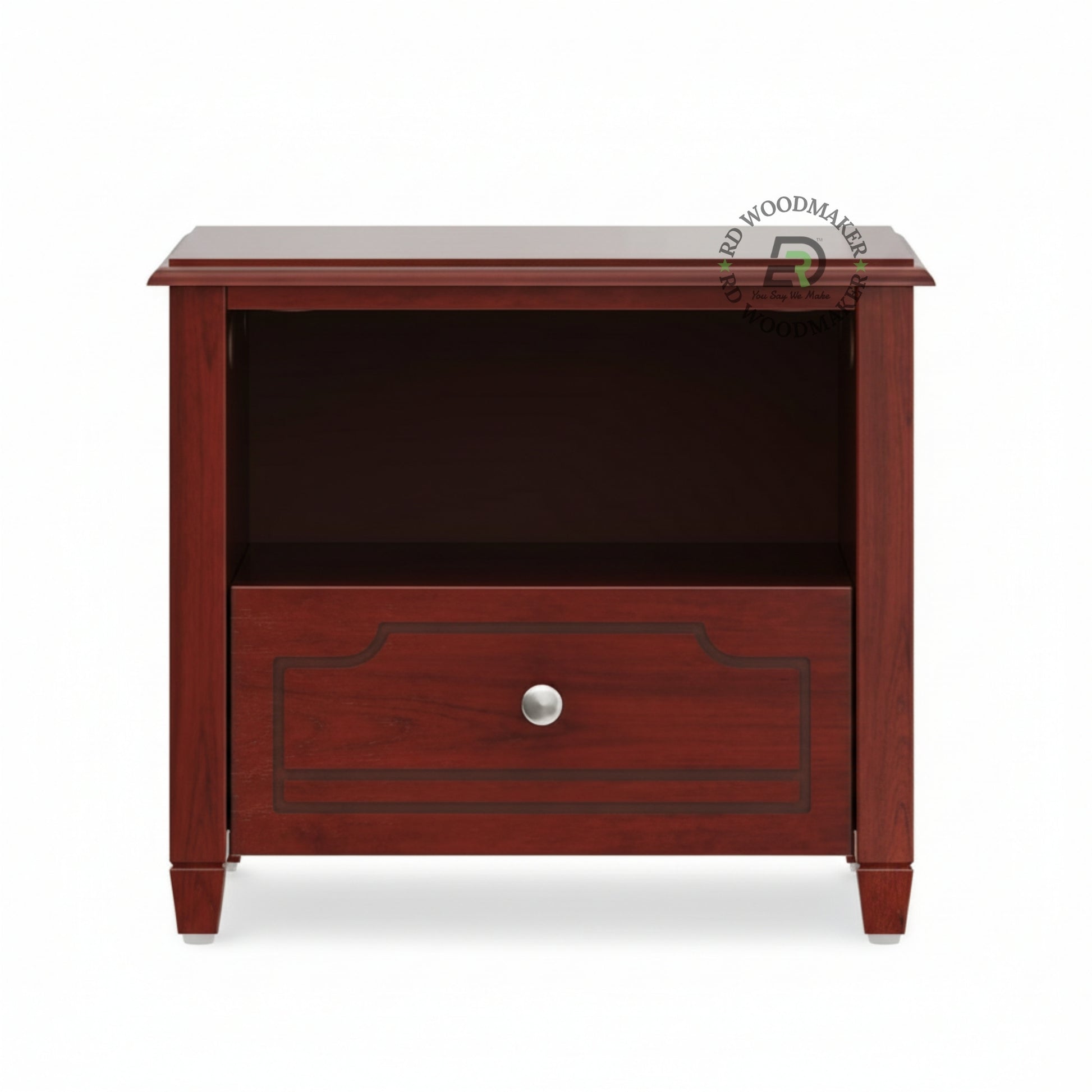 MAHOGANY CUBBY BEDSIDE