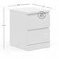 MINIMALIST WHITE BEDSIDE