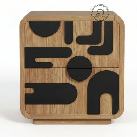 RETRO GEO-BLOCK BEDSIDE