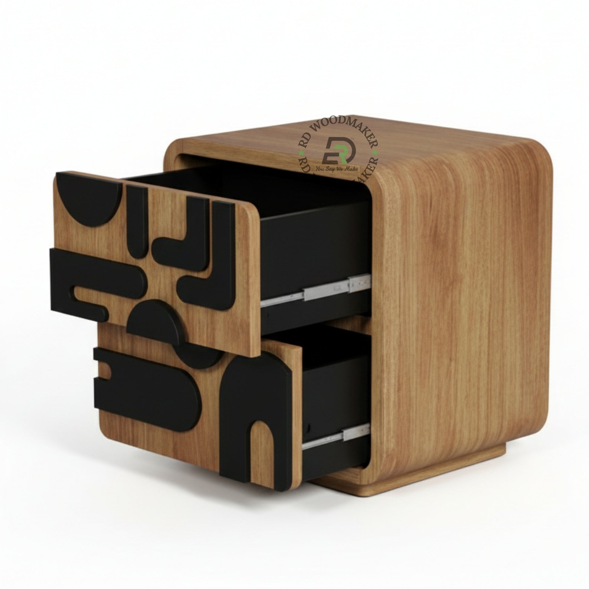 RETRO GEO-BLOCK BEDSIDE