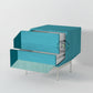 GEOMETRIC TEAL ILLUSION BEDSIDE