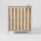 SLATTED DUAL-TONE BEDSIDE TABLE