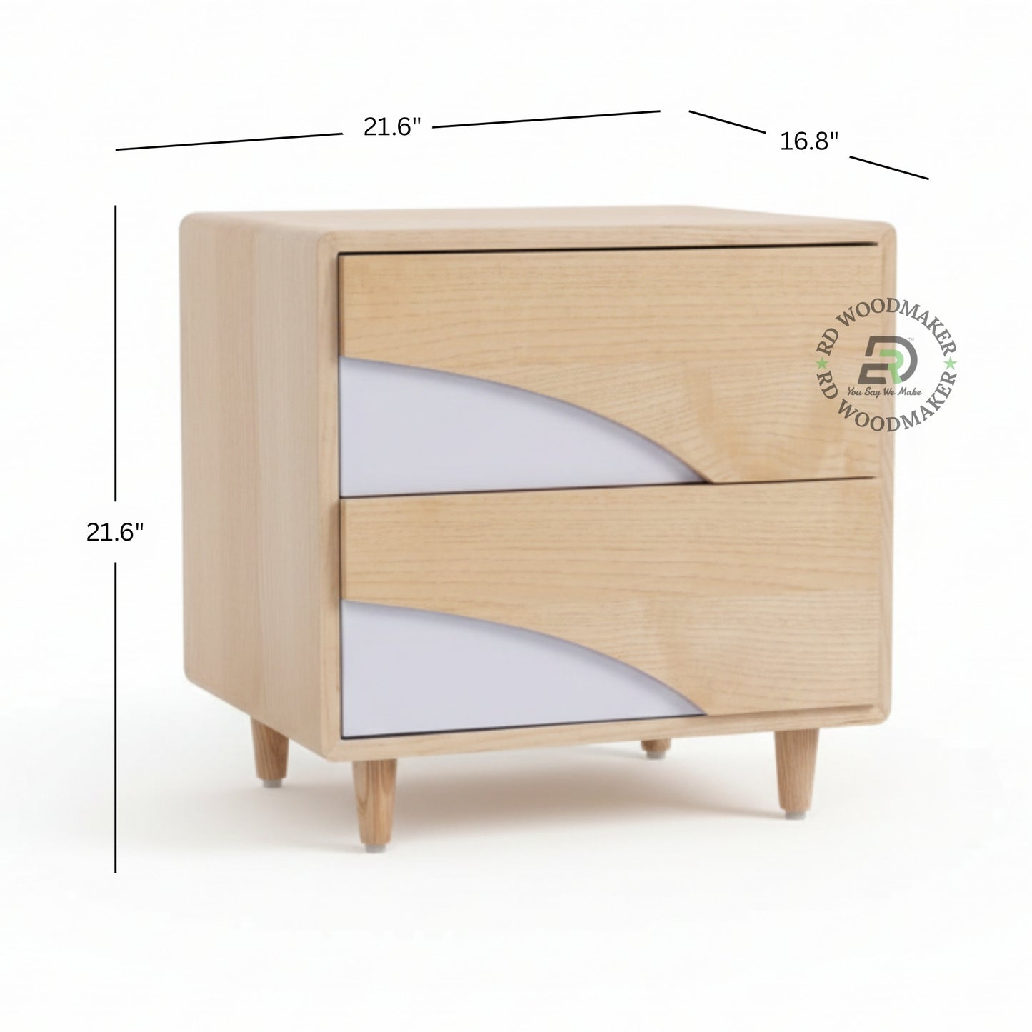ASYMMETRIC ACCENT BEDSIDE TABLE