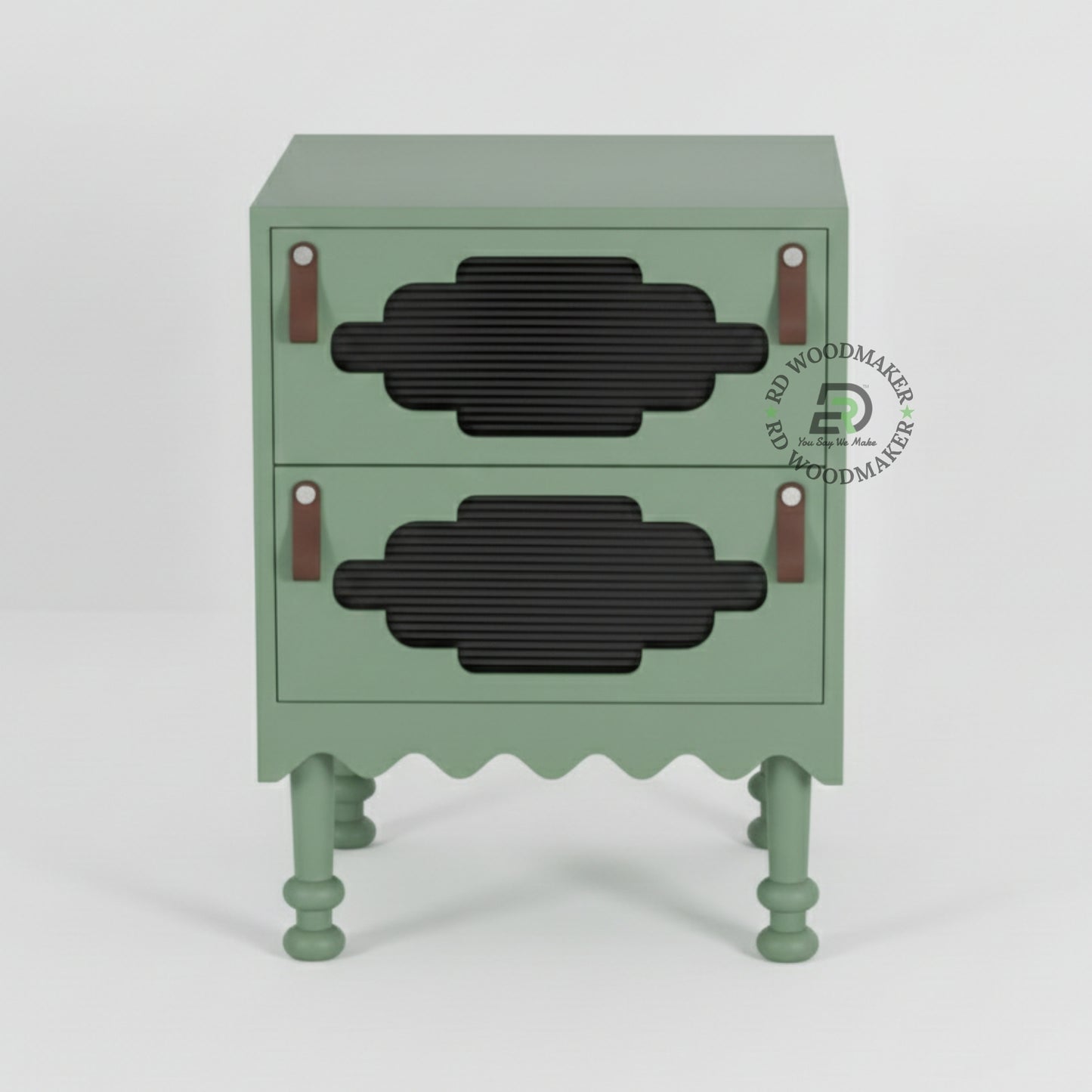 SAGE GREEN BOHEMIAN NIGHTSTAND