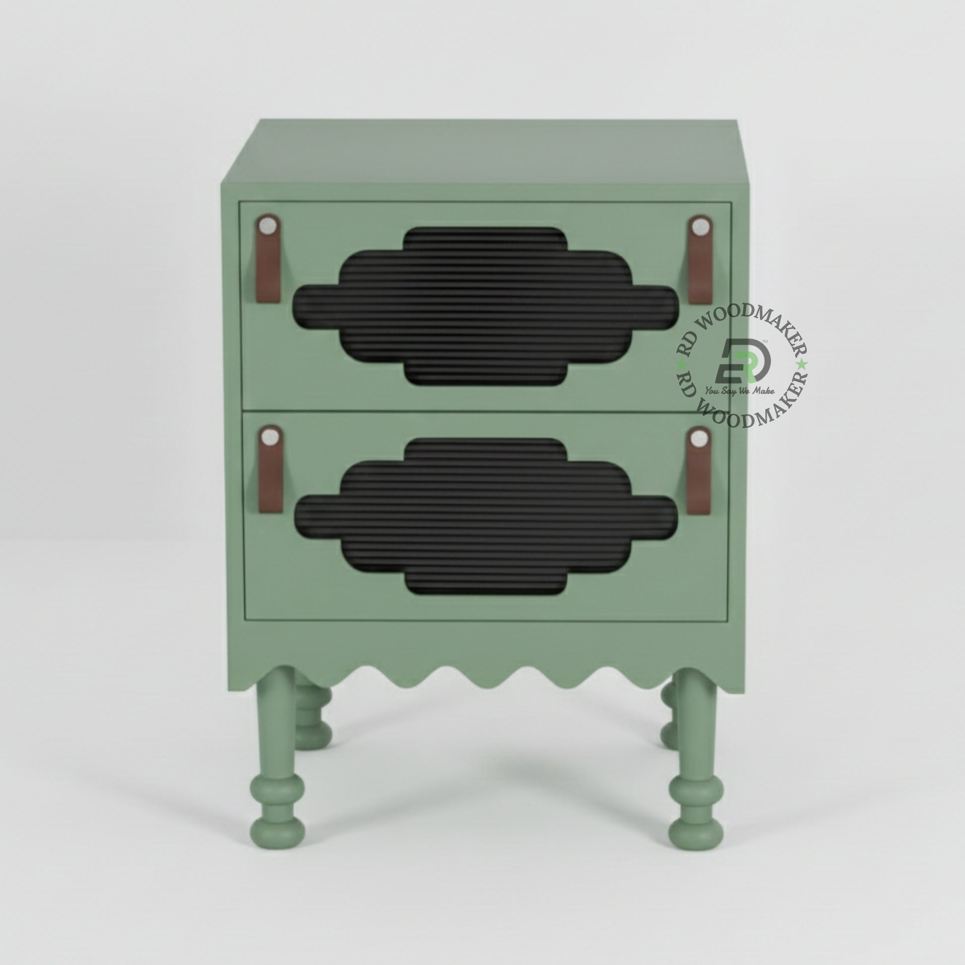 SAGE GREEN BOHEMIAN NIGHTSTAND