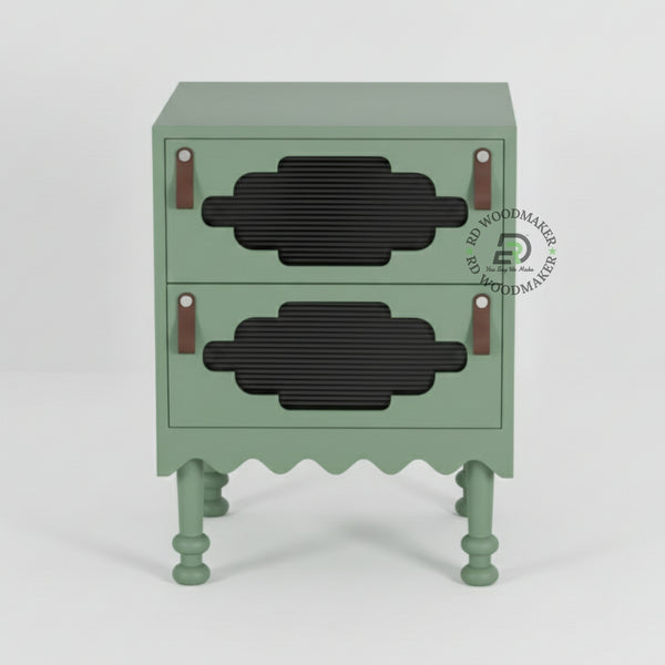 SAGE GREEN BOHEMIAN NIGHTSTAND