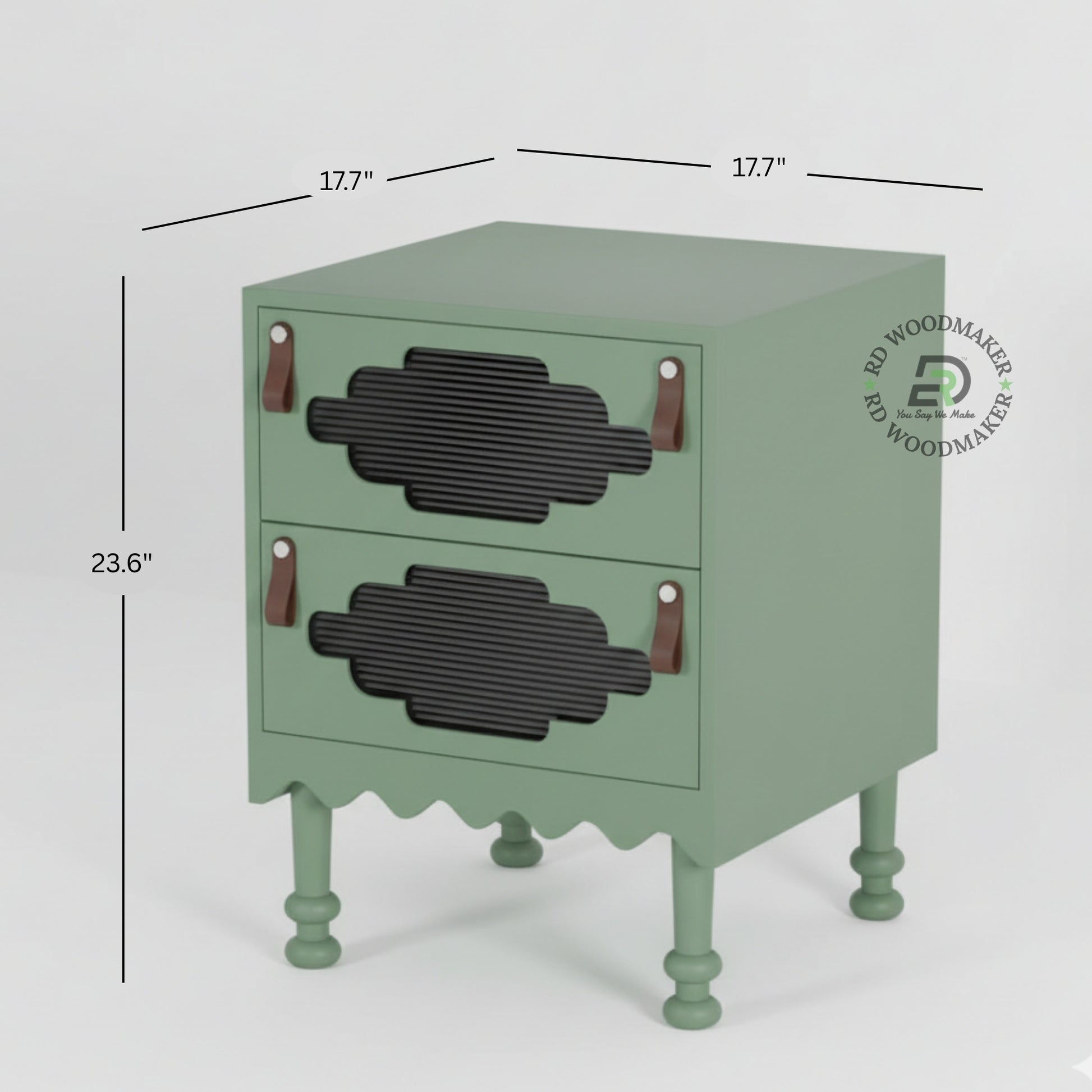 SAGE GREEN BOHEMIAN NIGHTSTAND
