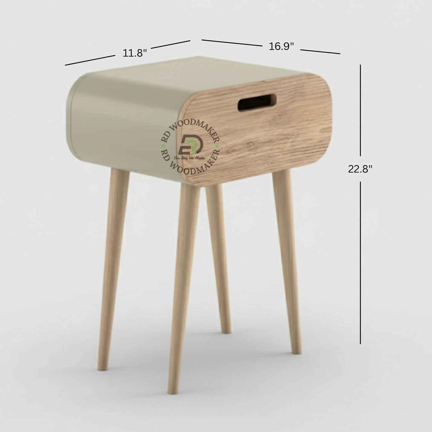 SCANDI MINIMALIST BEDSIDE TABLE