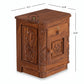 VINTAGE CARVED BEDSIDE TABLE