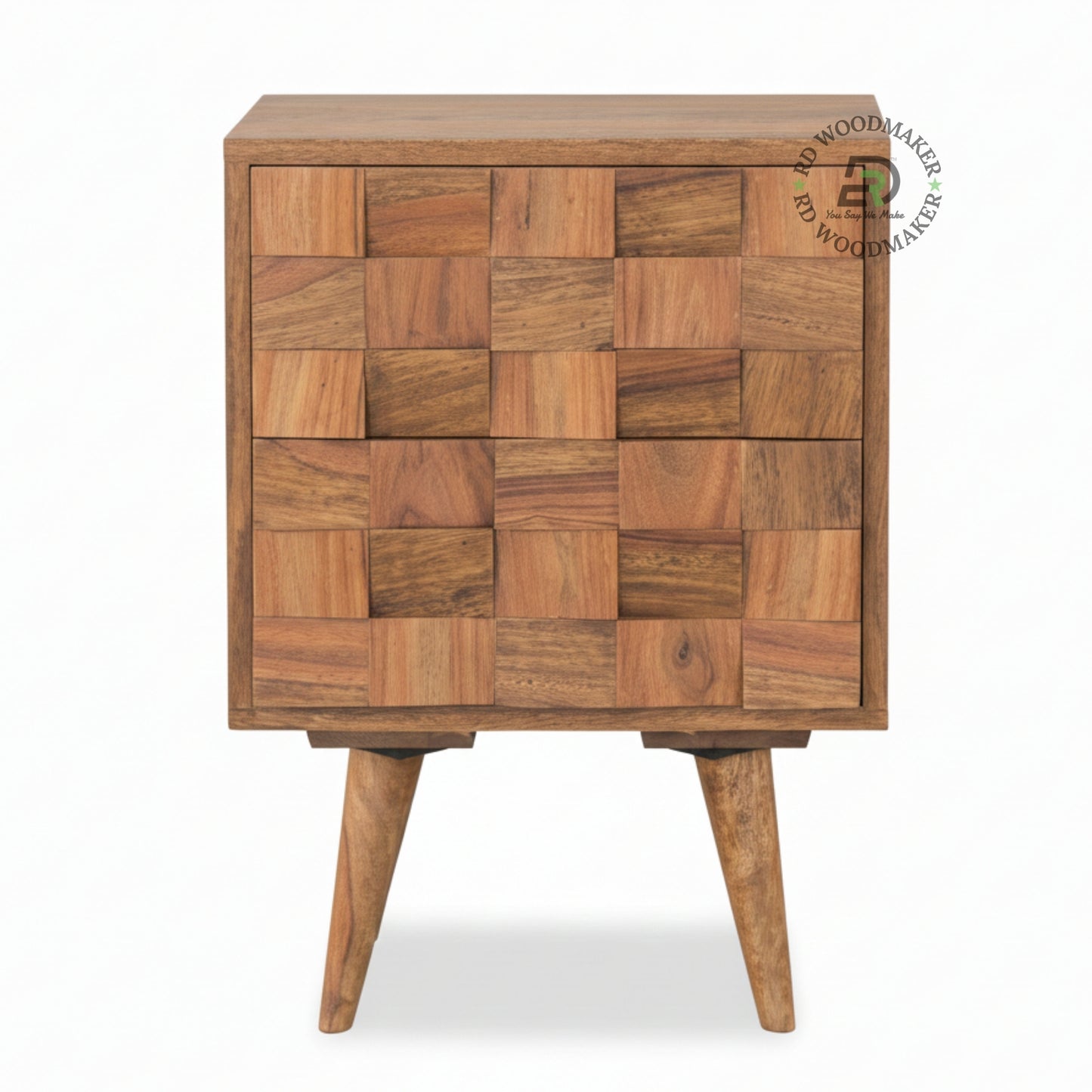 TEXTURED BLOCK BEDSIDE DRAWERS