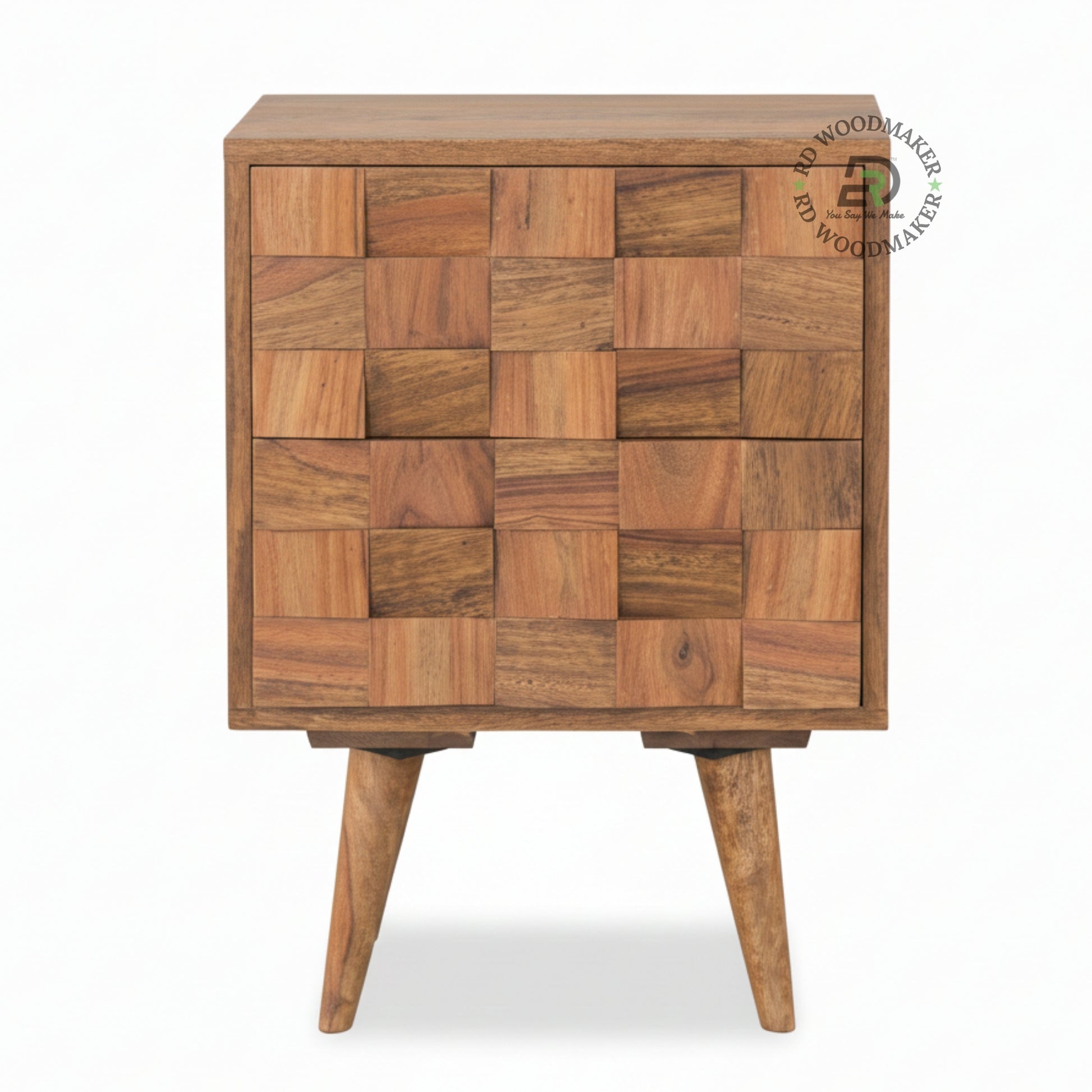 TEXTURED BLOCK BEDSIDE DRAWERS