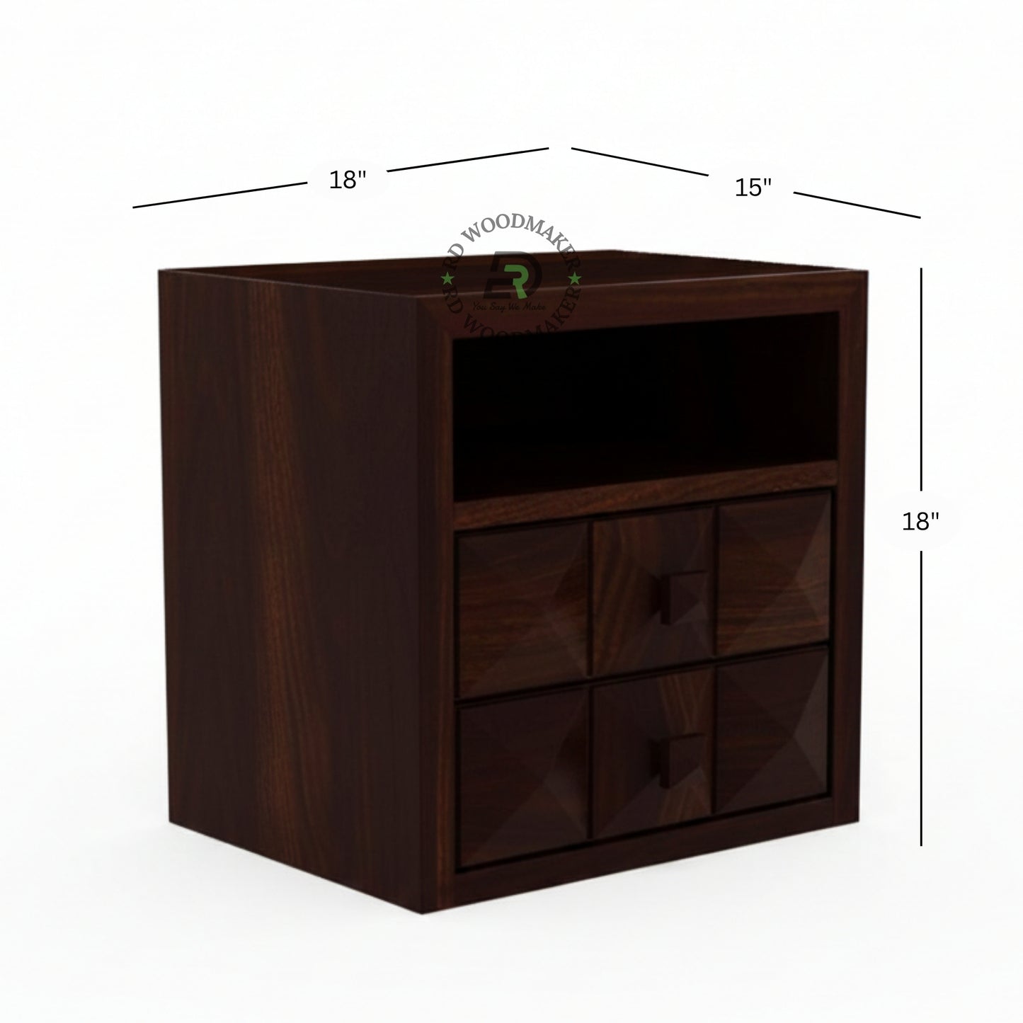 DARK GEO-SQUARE BEDSIDE