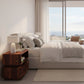 STACKED WOOD CUBBY BEDSIDE