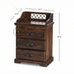 CLASSIC SOLID WOOD BEDSIDE TABLE WITH 3 DRAWERS