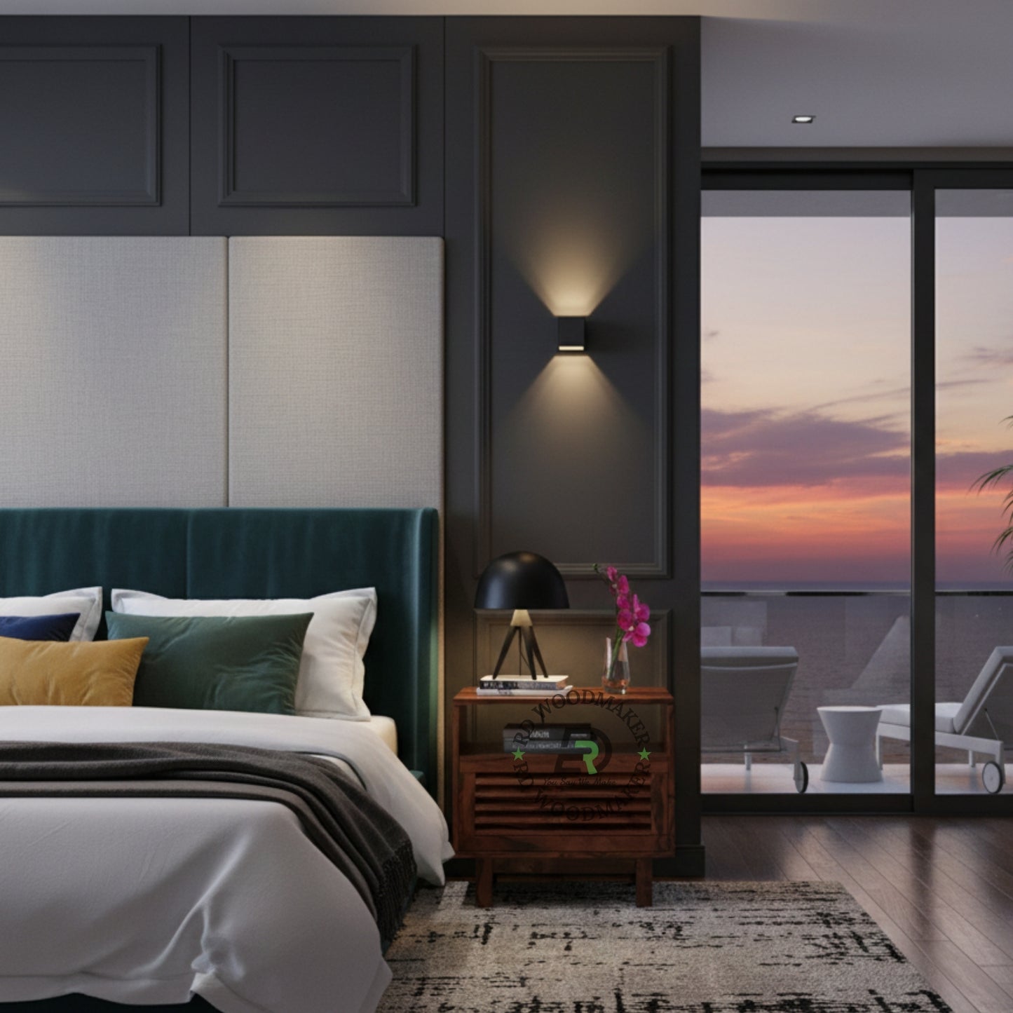 SLATTED FRONT OPEN BEDSIDE