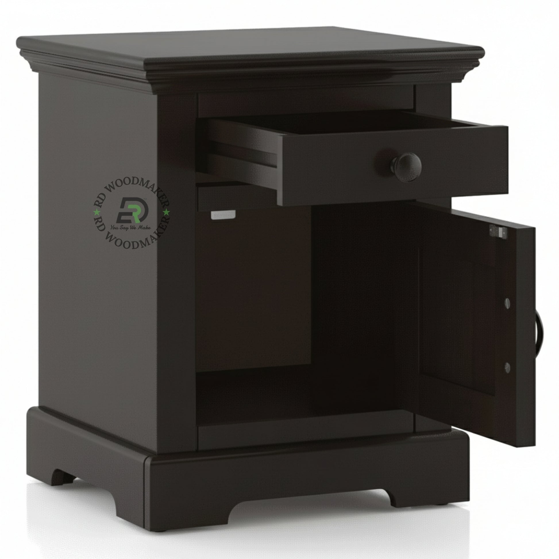 CLASSIC BLACK PANEL BEDSIDE