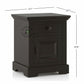 CLASSIC BLACK PANEL BEDSIDE