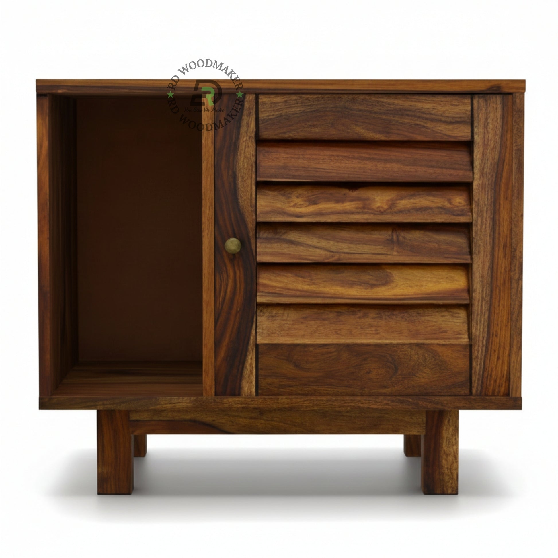 SLATTED DOOR ASYM BEDSIDE