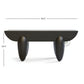 MODERN SCULPTURAL COFFEE TABLE WITH OVAL LEGS