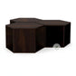 MODULAR HEXAGON WOODEN COFFEE TABLE SET
