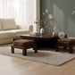  MODERN LOW FLOOR SEATING COFFEE TABLE SET WITH CUSHION STOOLS
