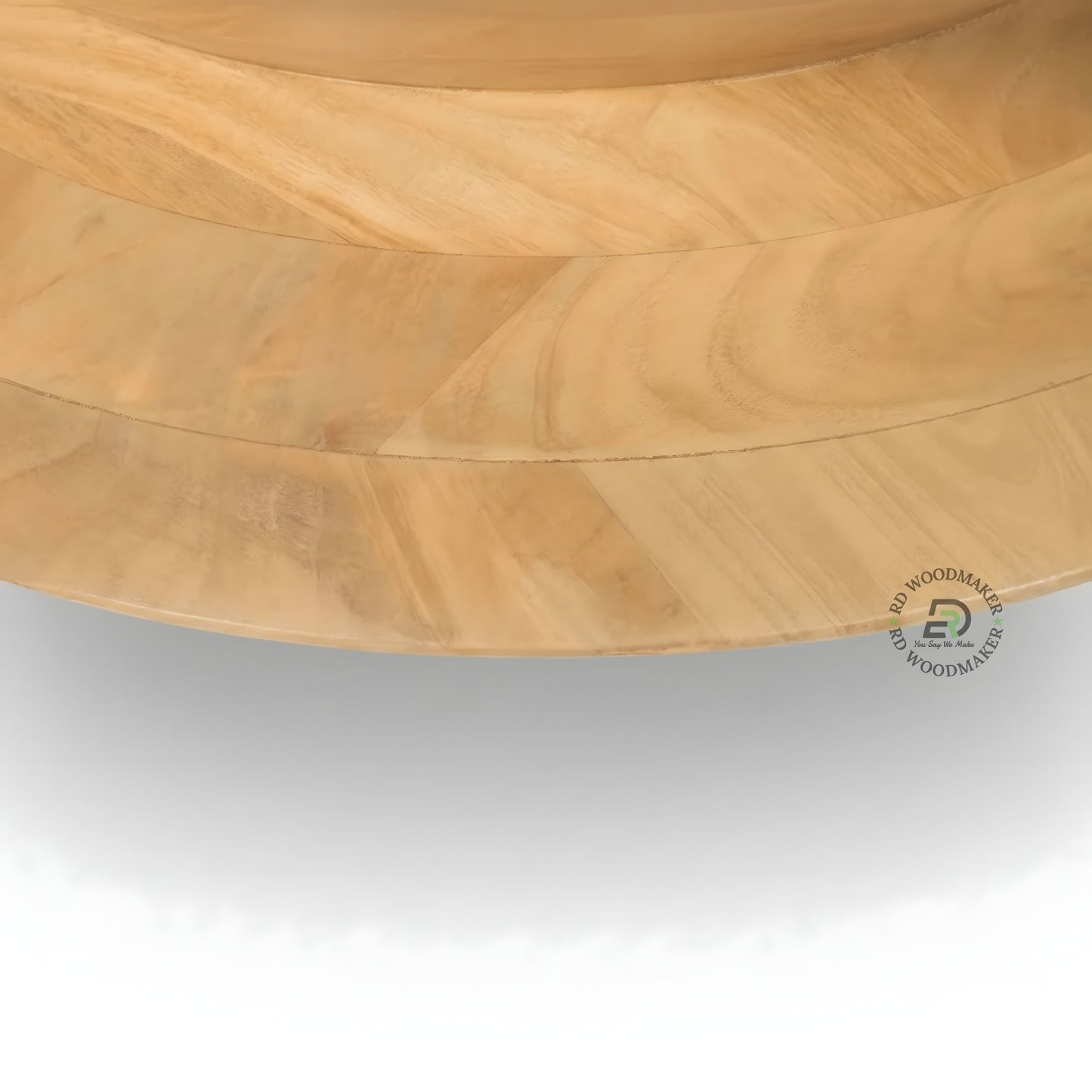 WHITE DISTRESSED JAALI ROUND COFFEE TABLE