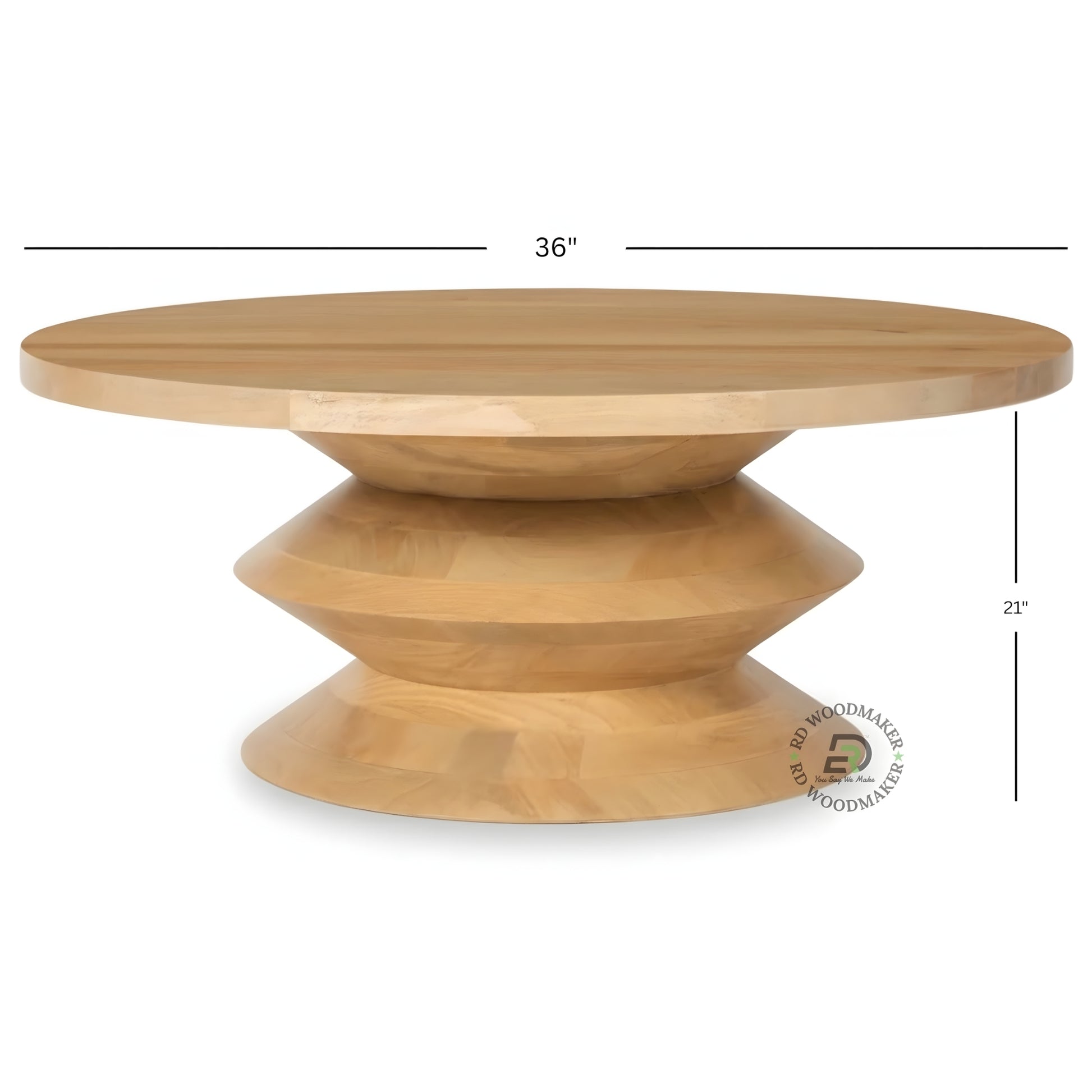 WHITE DISTRESSED JAALI ROUND COFFEE TABLE