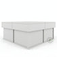 MODERN WHITE STORAGE COFFEE TABLE