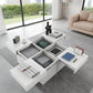 MODERN WHITE STORAGE COFFEE TABLE