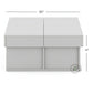 MODERN WHITE STORAGE COFFEE TABLE