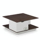 SQUARE STORAGE COFFEE TABLE WITH OPEN SHELVES