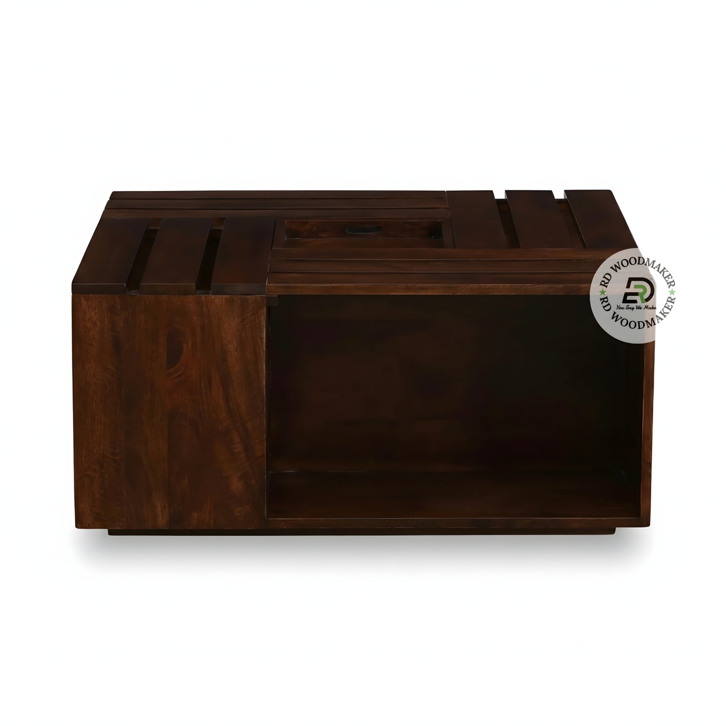 MODERN SLIDING TOP STORAGE COFFEE TABLE