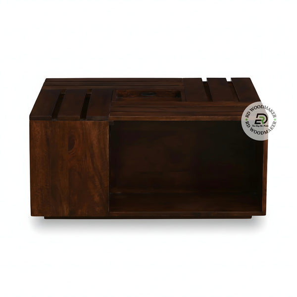 MODERN SLIDING TOP STORAGE COFFEE TABLE