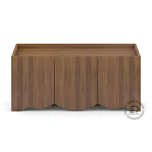MODERN MINIMAL WOODEN STORAGE COFFEE TABLE