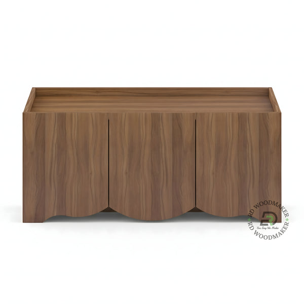 MODERN MINIMAL WOODEN STORAGE COFFEE TABLE