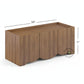 MODERN MINIMAL WOODEN STORAGE COFFEE TABLE