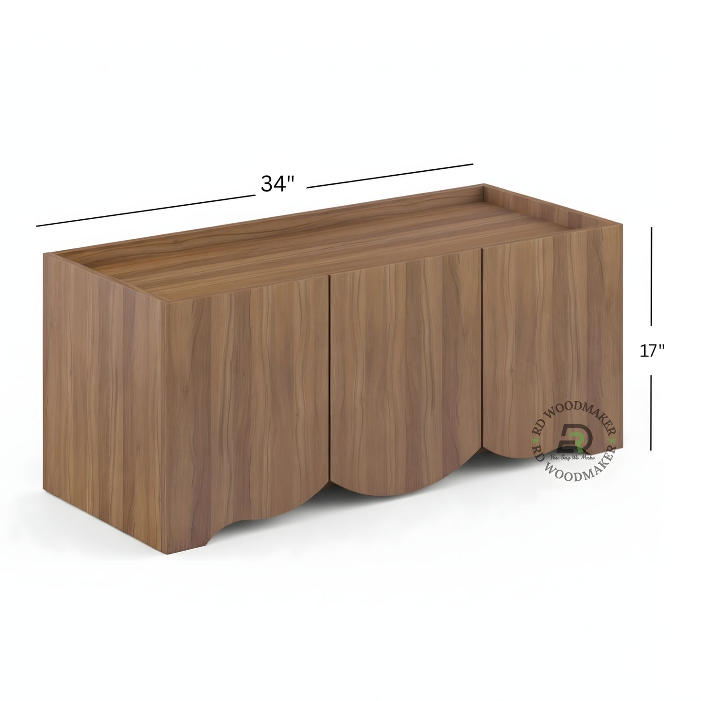 MODERN MINIMAL WOODEN STORAGE COFFEE TABLE