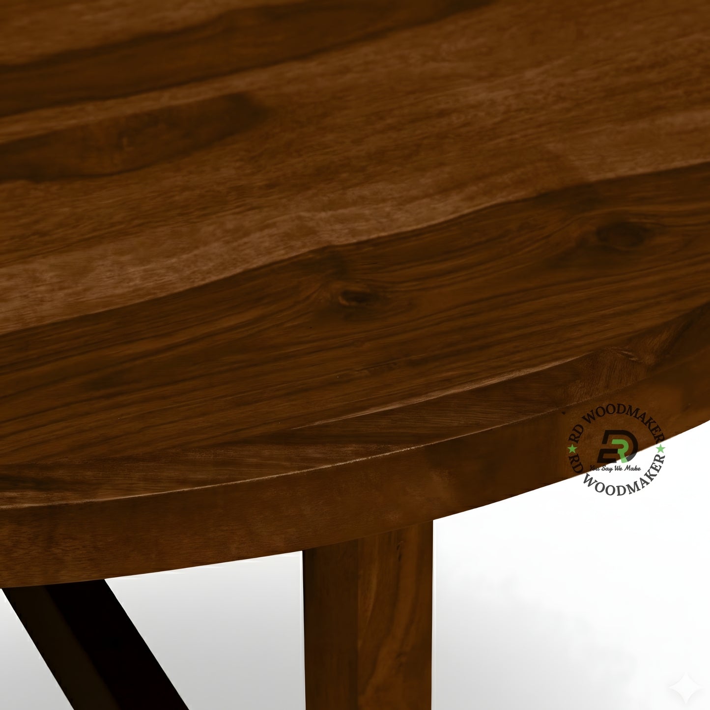 OVAL TRAY TOP WOODEN COFFEE TABLE