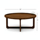 OVAL TRAY TOP WOODEN COFFEE TABLE