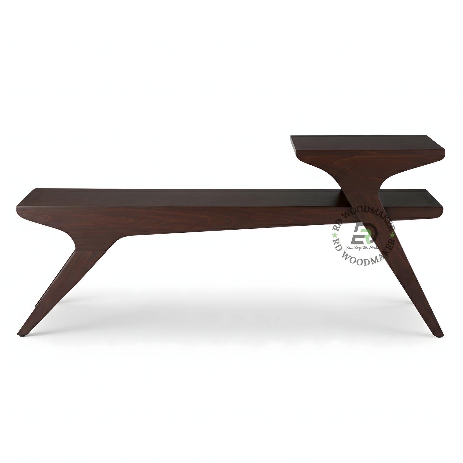 MODERN SCULPTURAL WOODEN COFFEE TABLE
