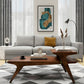MODERN SCULPTURAL WOODEN COFFEE TABLE