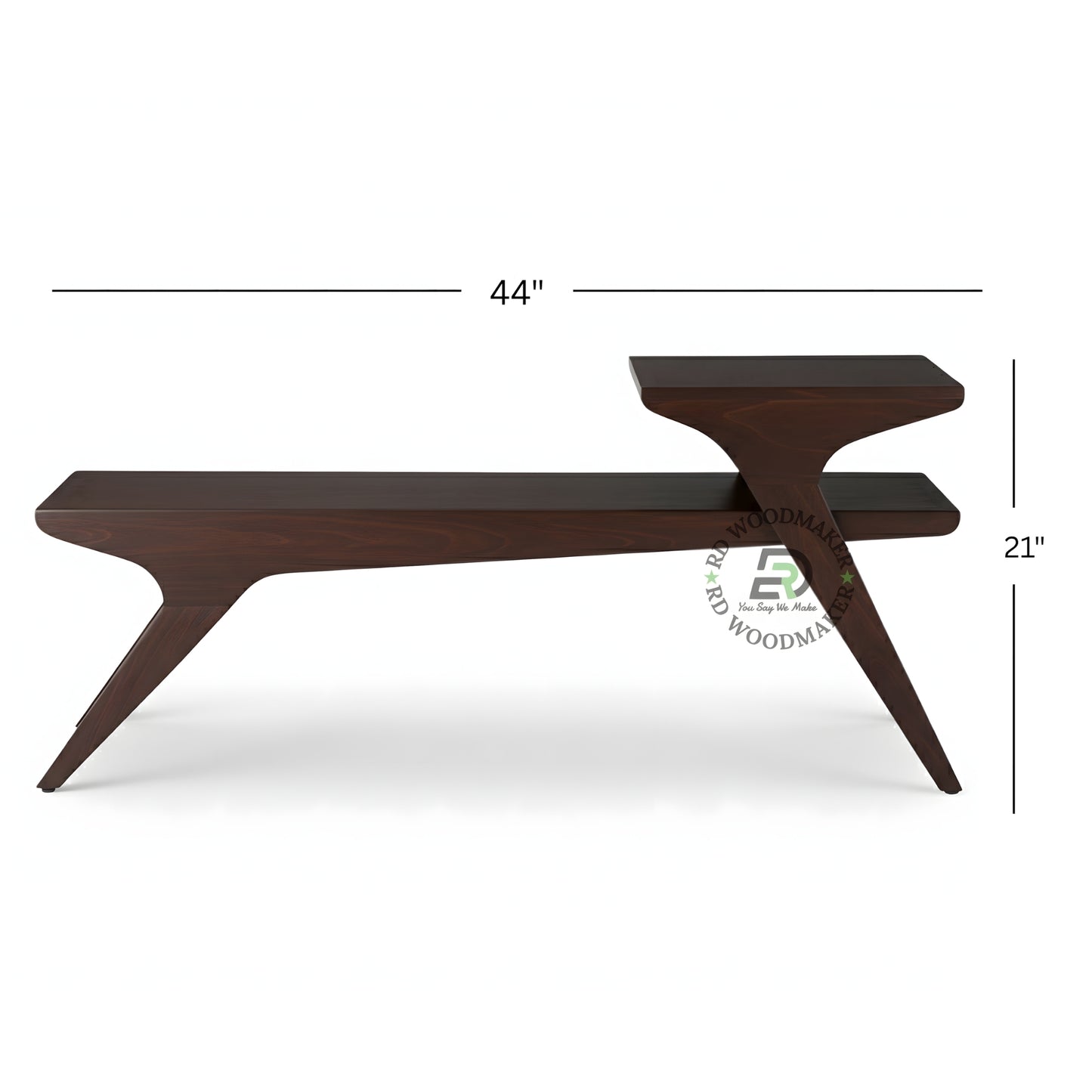 MODERN SCULPTURAL WOODEN COFFEE TABLE