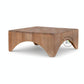 HANDCRAFTED TEXTURED WOODEN COFFEE TABLE