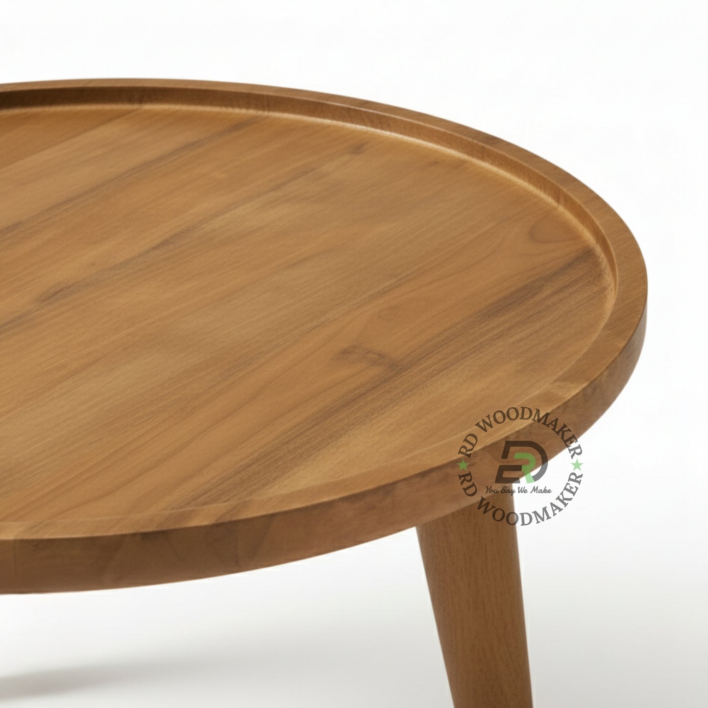 NORDIC WOODEN ROUND COFFEE CENTER TABLE