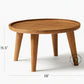 NORDIC WOODEN ROUND COFFEE CENTER TABLE