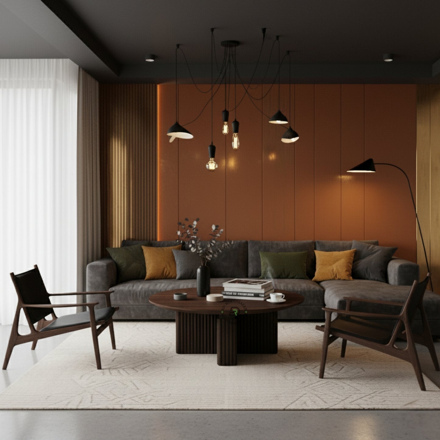 NOCTARA FLUTE ROUND COFFEE TABLE