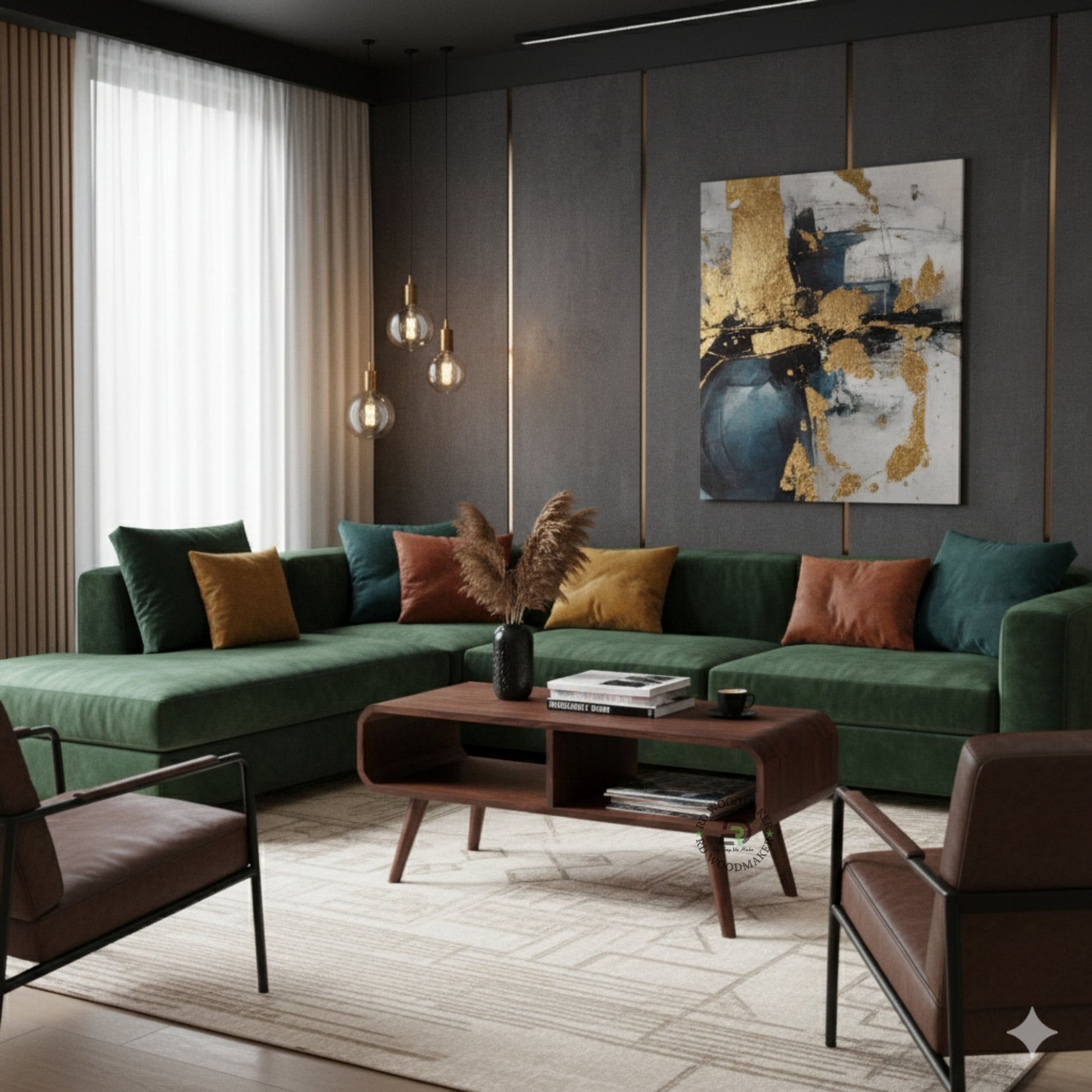 NORDEN CURVE STORAGE COFFEE TABLE