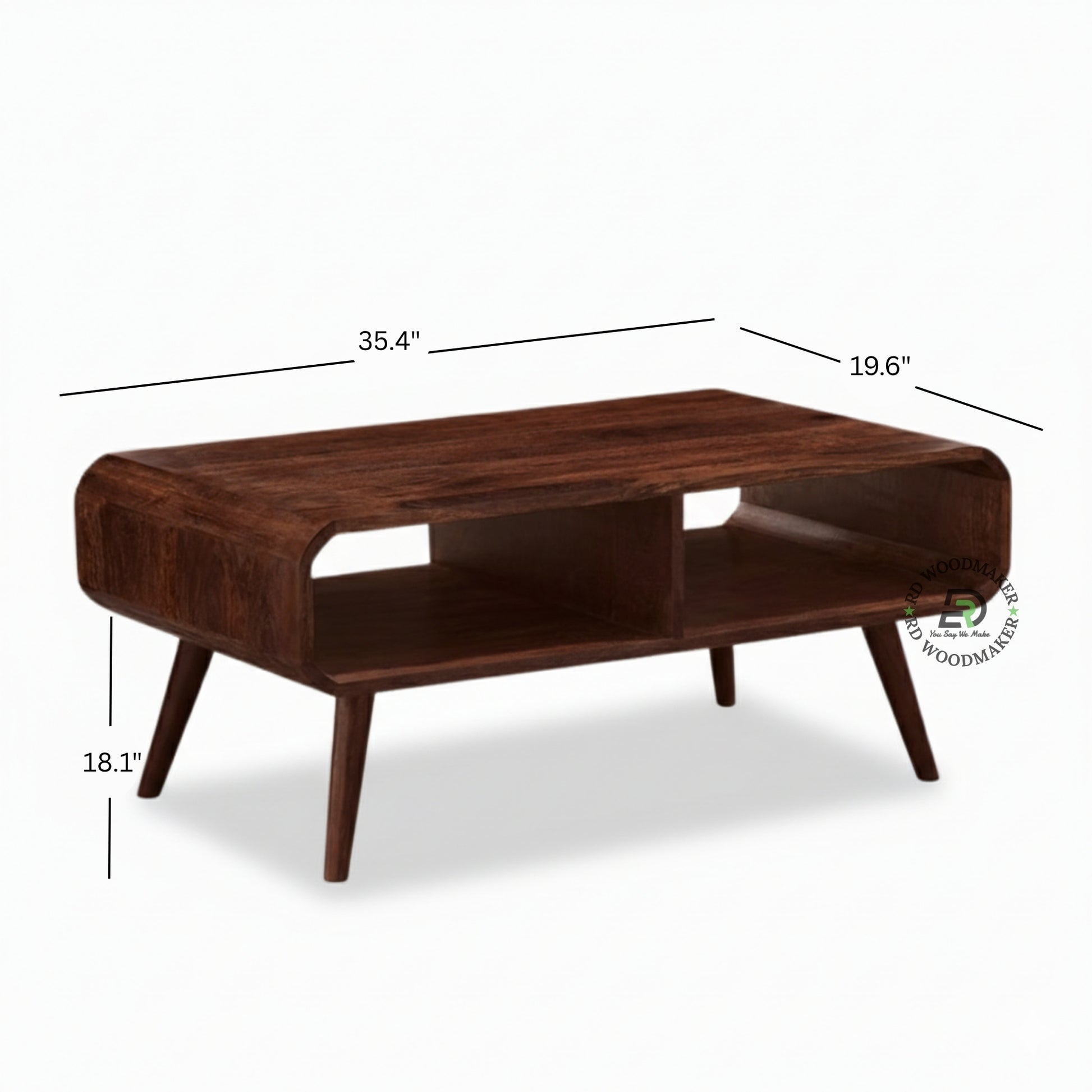 NORDEN CURVE STORAGE COFFEE TABLE