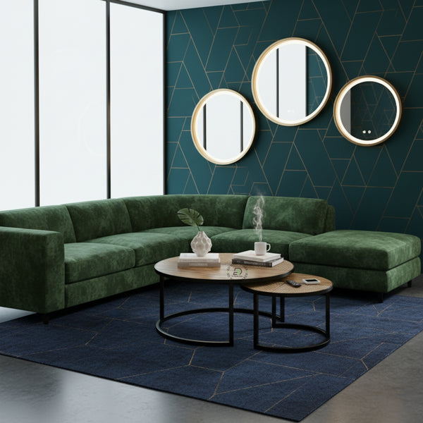 DUALORA CANE NEST COFFEE TABLE