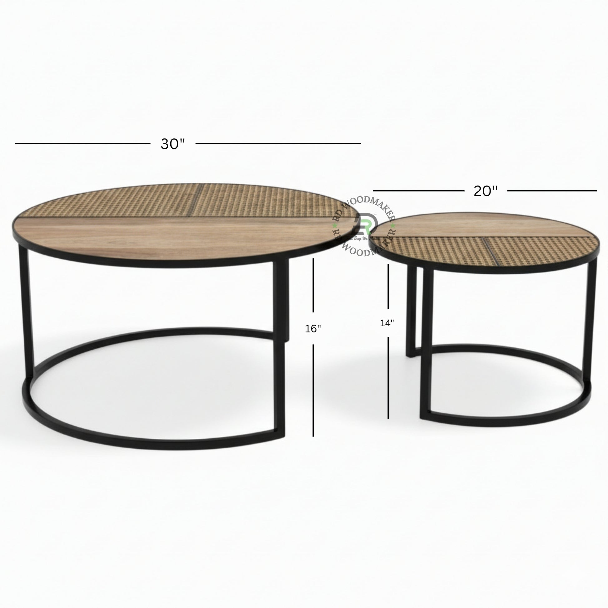 DUALORA CANE NEST COFFEE TABLE